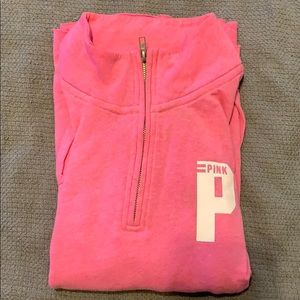Victoria’s Secret PINK Quarter Zip w/ Raw Hem